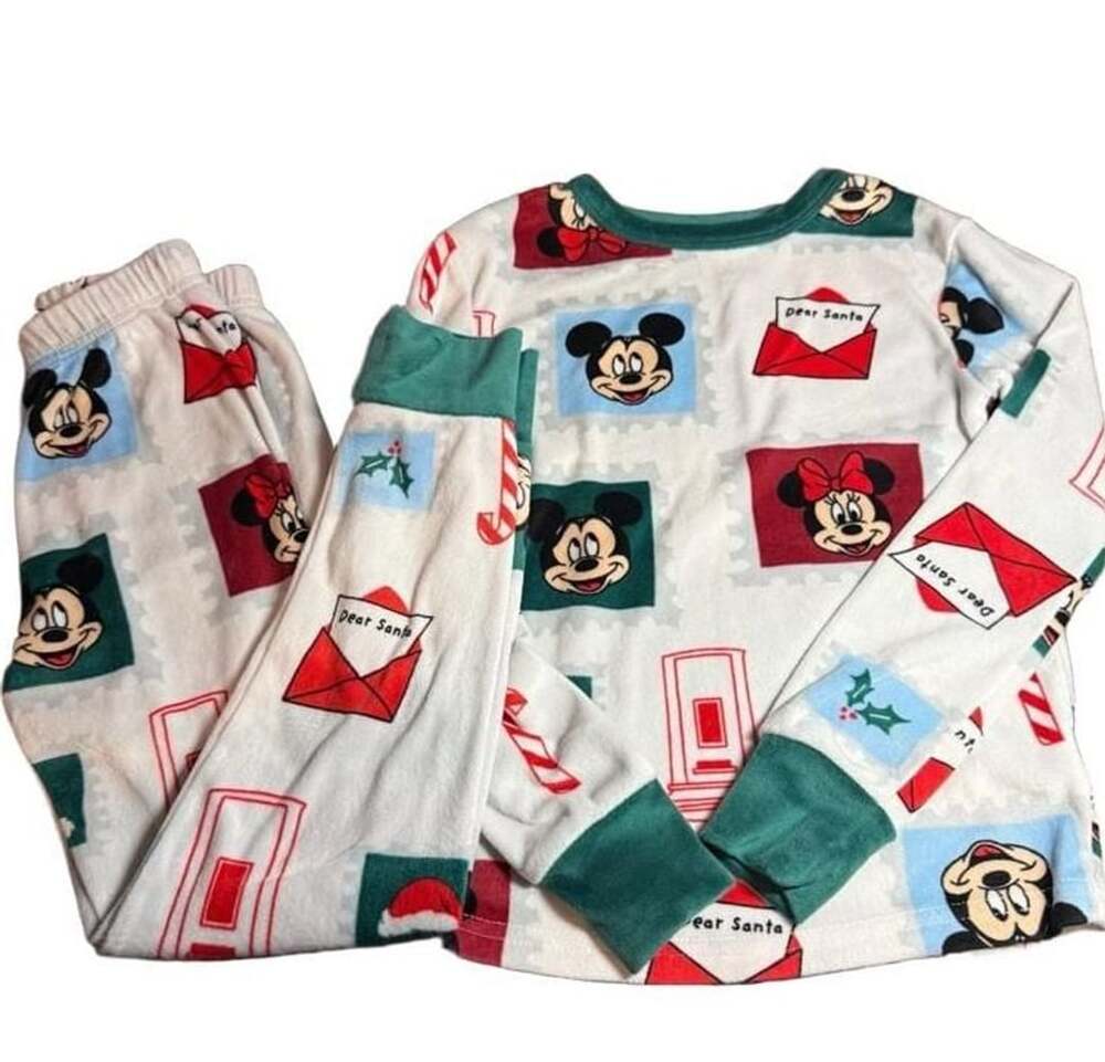Disney Mickey Mouse Christmas Pajama Set Size 6
